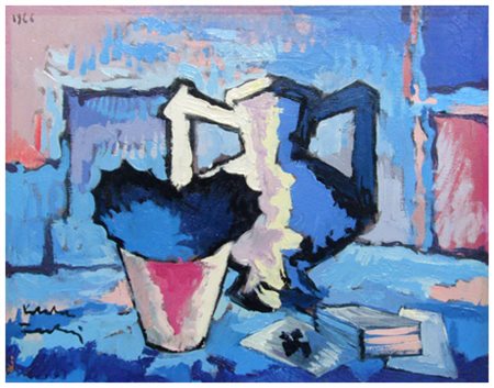 VOLTOLINO FONTANI Livorno 1920 – Livorno 1976 Senza titolo N°5 1966 Olio su...