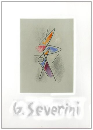 GINO SEVERINI Cortona 1883 – Parigi (Francia) 1966 Arlecchini (frontespizio)...