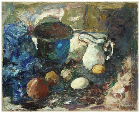 MARIO BUCCI Foggia 1903 – Firenze 1970 Natura morta 1952 Olio su tela 40 x...