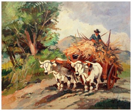 CARLO DOMENICI Livorno 1897 – Valdana di Portoferraio 1981 Senza titolo Olio...