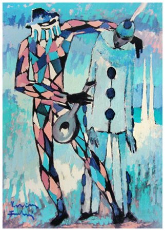 VOLTOLINO FONTANI Livorno 1920 – Livorno 1976 Senza titolo Olio su tela 70 x...