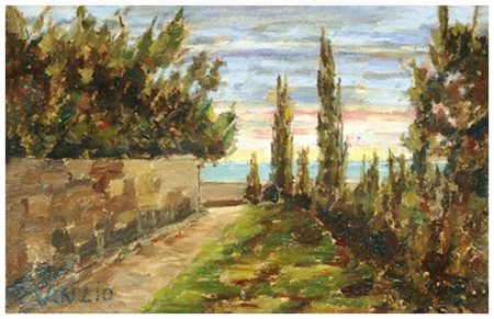 GIULIO CESARE VINZIO Livorno 1881 – Milano 1940 Senza titolo Olio su...