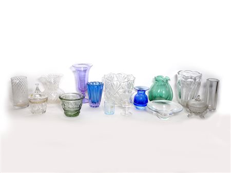 Grande lotto di vasi in vetro difetti