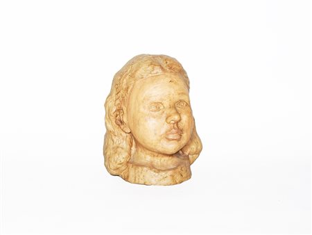 Giuliana Anzilotti Gambarini (1930-2015) Ritratto di fanciulla scultura in...