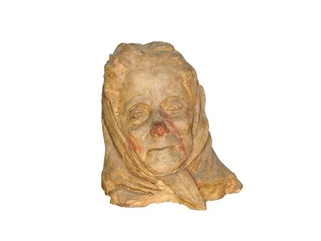 Giuliana Anzilotti Gambarini (1930-2015) Ritratto di anziana, scultura in...