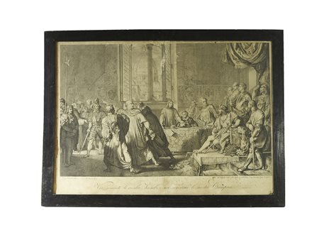 Luigi I Sabatelli (1772-1850) Pier Capponi, scena storica, acquaforte, tratta...