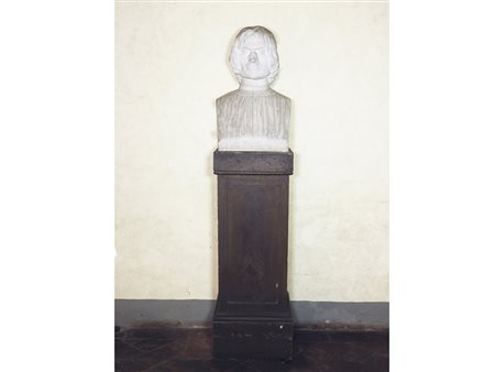 Busto in gesso XIX secolo raffigurante Lorenzo il Magnifico h cm 60x36x28