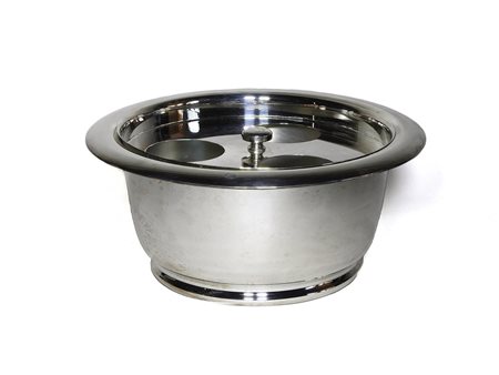 Grande rinfrescatoio in metallo argentato