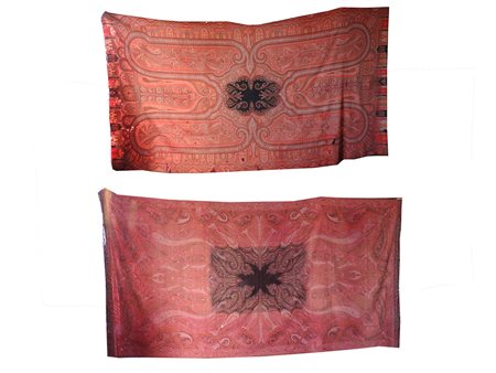 Due scialli cachemire seconda metà del XIX secolo