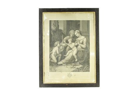 Guglielmo Morghen (1758-1833) Madonna con Bambino, San Giovannino e Sant’Anna...