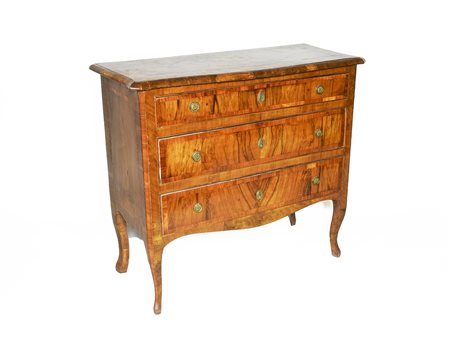 Cassettoncino impiallacciato in piuma di noce seconda metà del XVIII secolo...