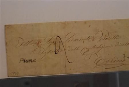 FRANCHIGIE, PORTI PAGATI E DOVUTI - 1862, PIANA corsivo su lettera tassata...