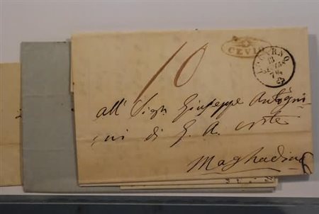 FRANCHIGIE, PORTI PAGATI E DOVUTI - 7 lettere svizzere. Timbri vari. Da...