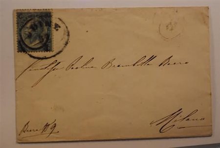 LOMBARDO VENETO ANNULLAMENTI - 1866, UDINE ovale (p.5-Carra p.5) su 20 su 15...