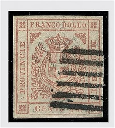 MODENA - 1859, Governo provvisorio, 40 c. rosa carminio (17). Da esaminare....