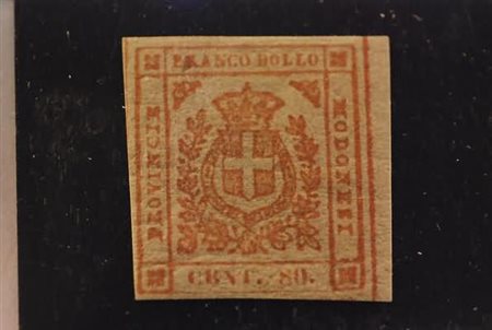 MODENA - 1859, Governo provvisorio, 80 c. bistro arancio (18). (A....