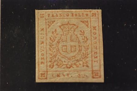 MODENA - 1859, Governo provvisorio, 80 c. bistro arancio (18). (A....