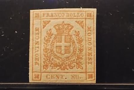 MODENA - 1859, Governo provvisorio, 80 c. bistro arancio (18). Fresco...