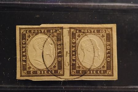 MODENA ANNULLAMENTI - 1862, CALICE doppio cerchio sardo-italiano (p.9) su...