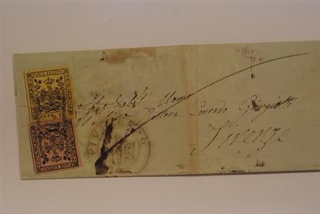 MODENA ANNULLAMENTI - 1856, FIVIZZANO, doppio cerchio grande + P.D., entrambi...