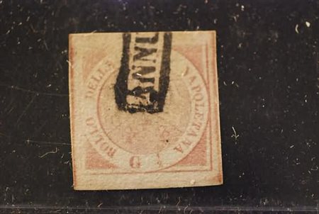 NAPOLI - 1858, 1/2 gr. rosa chiaro, I tavola (1), bell'esemplare.(USATO)