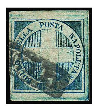 NAPOLI - 1860, 1/2 tornese azzurro "Crocetta" (16) bella qualità. (A. Diena,...