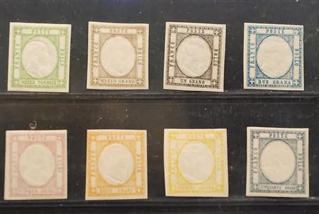 PROVINCE NAPOLETANE - 1861, L'emissione completa di 8 valori (17/24) con il...