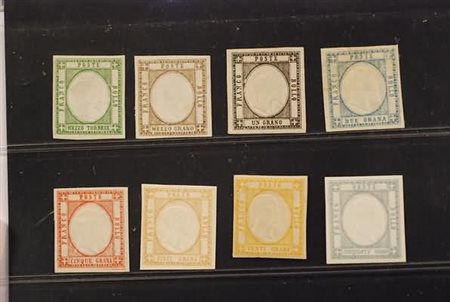 PROVINCE NAPOLETANE - 1861, L'emissione completa di 8 valori (17/24)....