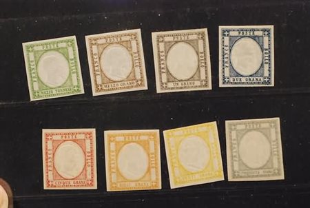 PROVINCE NAPOLETANE - 1861, L'emissione completa di 8 valori (17/24) con...