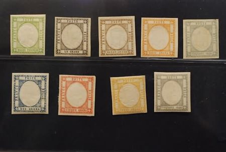 PROVINCE NAPOLETANE - 1861, L'emissione completa di 8 valori (17/24) di cui...
