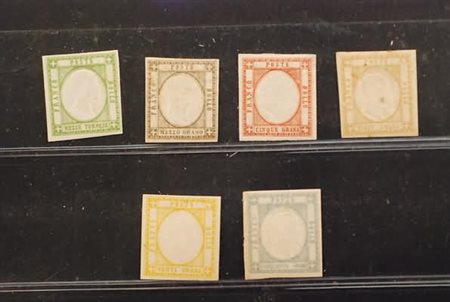 PROVINCE NAPOLETANE - 1861, 6 valori (17, 18, 21/24) in qualità da...