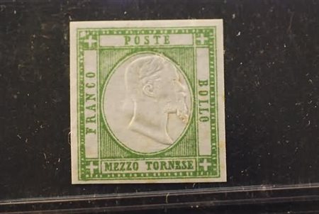 PROVINCE NAPOLETANE - 1861, 1/2 t. verde (17) gomma integra. Punti di...