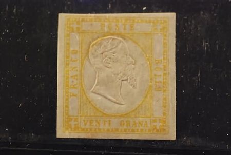 PROVINCE NAPOLETANE - 1861, 20 grana giallo (23).(GOMMA ORIGINALE)