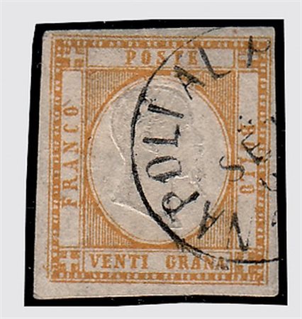 PROVINCE NAPOLETANE - 1861, 20 gr. arancio (23b). Non comune. (A. Diena, L....