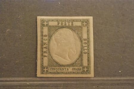 PROVINCE NAPOLETANE - 1861, 50 gr. grigio perla (24). Molto fresco. (G....