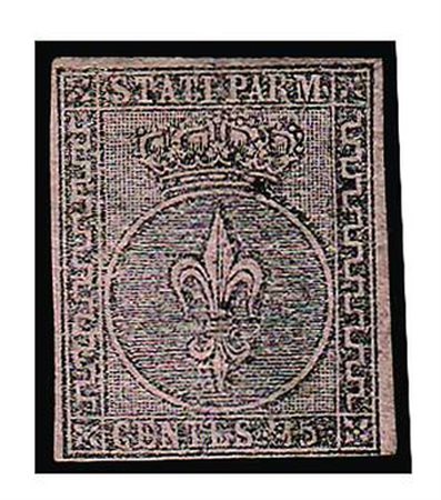 PARMA - 1852, 15 c. rosa (3) nuovo con gomma. Un punto lieve di...