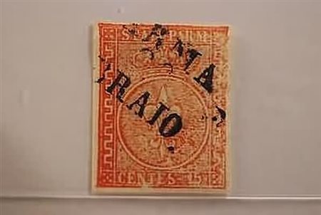 PARMA - 1853, 15 c. vermiglio (7). Bella qualità. (A. Diena).(USATO)