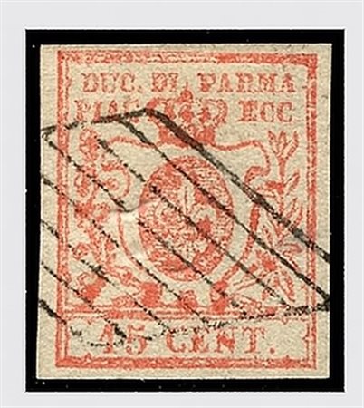 PARMA - 1859, 15 c. vermiglio (9).(USATO)