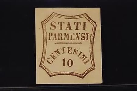 PARMA - 1859, Governo provvisorio, 10 c. bruno (14) senza gomma. Bella...
