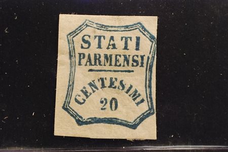 PARMA - 1859, Governo provvisorio, 20 c. azzurro (15). Qualità da esaminare....