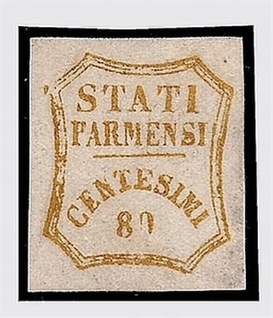 PARMA - 1859, Governo provvisorio, 80 c. bistro oliva (18) senza gomma....