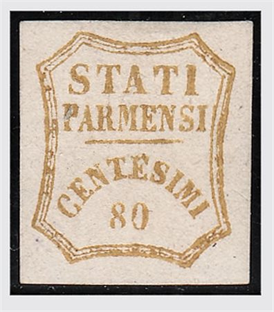 PARMA - 1859, Governo provvisorio, 80 c. bistro oliva (18) pos. 16, senza...