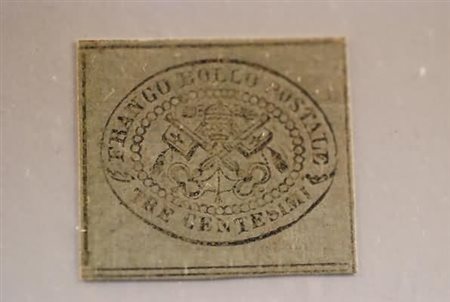 STATO PONTIFICIO - 1867, 3 c. grigio (15) bell'esemplare. (G.Oliva -...