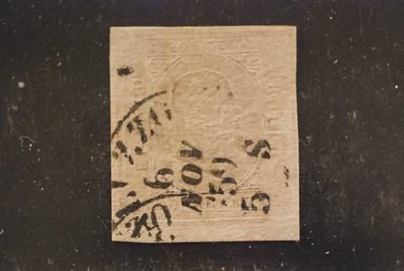 REGNO DI SARDEGNA - 1853, 40 c. rosa chiaro (6) ben marginato e con bordo di...