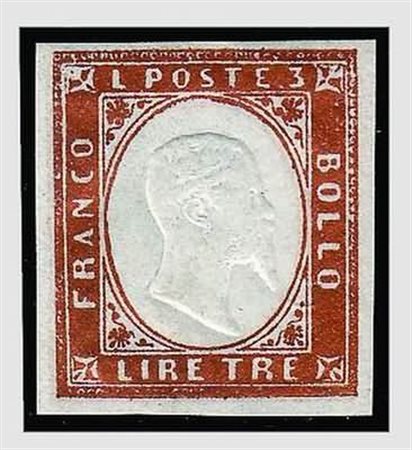 REGNO DI SARDEGNA - 1861-63, IV emissione, i 6 valori dal 5 c. al 3 lire...