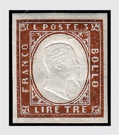 REGNO DI SARDEGNA - 1861-63, IV emissione, i 6 valori dal 5 c. al 3 lire,...