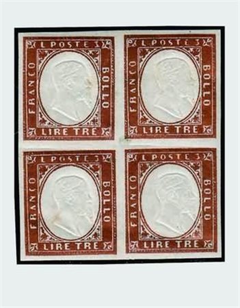 REGNO DI SARDEGNA - 1861-63, IV emissione, i 6 valori nelle tinte del periodo...