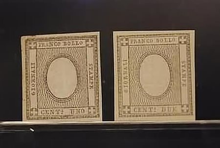 REGNO DI SARDEGNA - 1861, Francobolli per stampati 2 valori cpl. (19/20)...