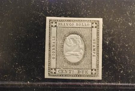 REGNO DI SARDEGNA - 1861, 2 c. grigio nero (20) gomma integra. Molto...