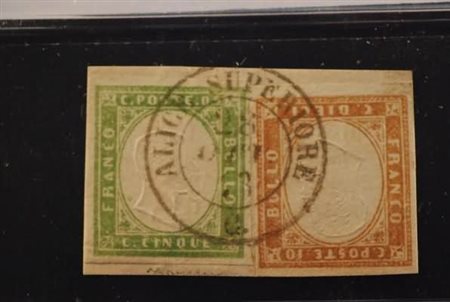 REGNO DI SARDEGNA ANNULLAMENTI - 1863, ALICE SUPERIORE, doppio cerchio (p....